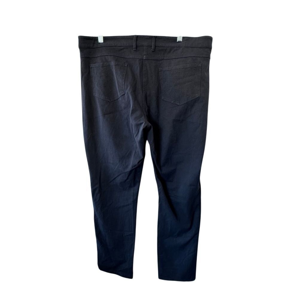 Hobbs Pants Dark Blue Flat Front Relaxed SZ 12